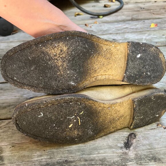 Woman by Common Projects Beige Suede Chelsea Boots Size 40 Minimalist Luxury - Picture 4 of 5